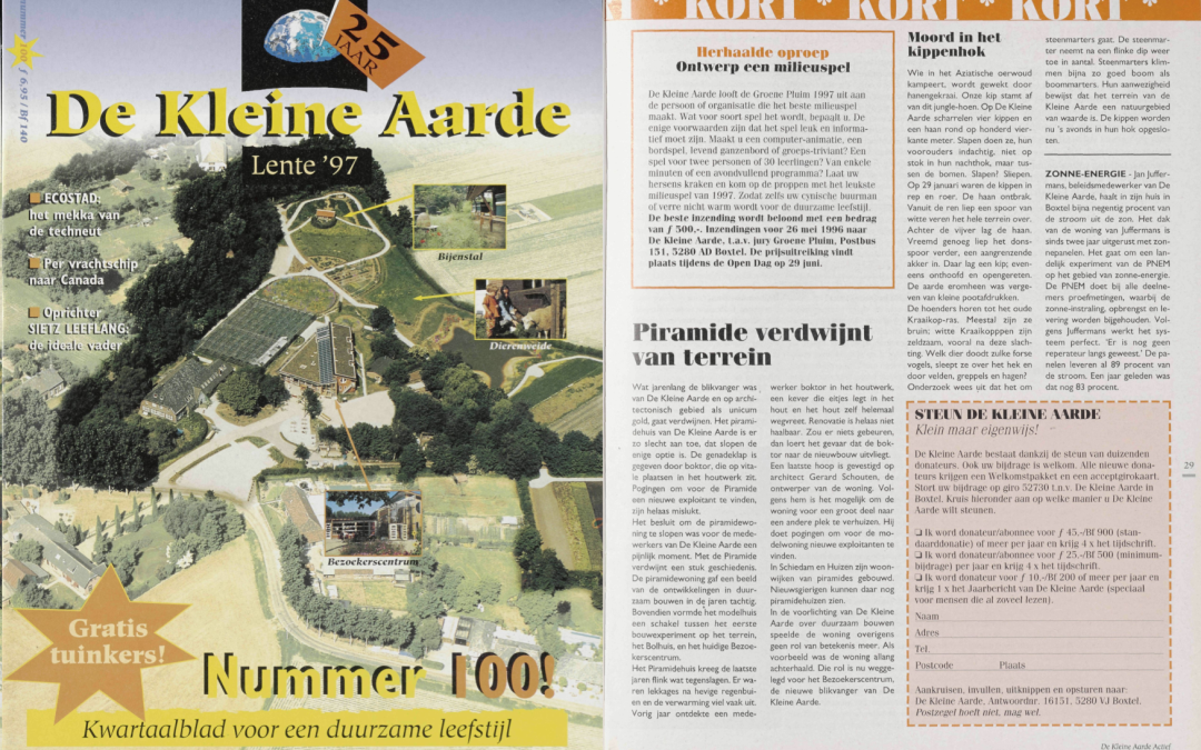 Piramide verdwijnt van het terrein