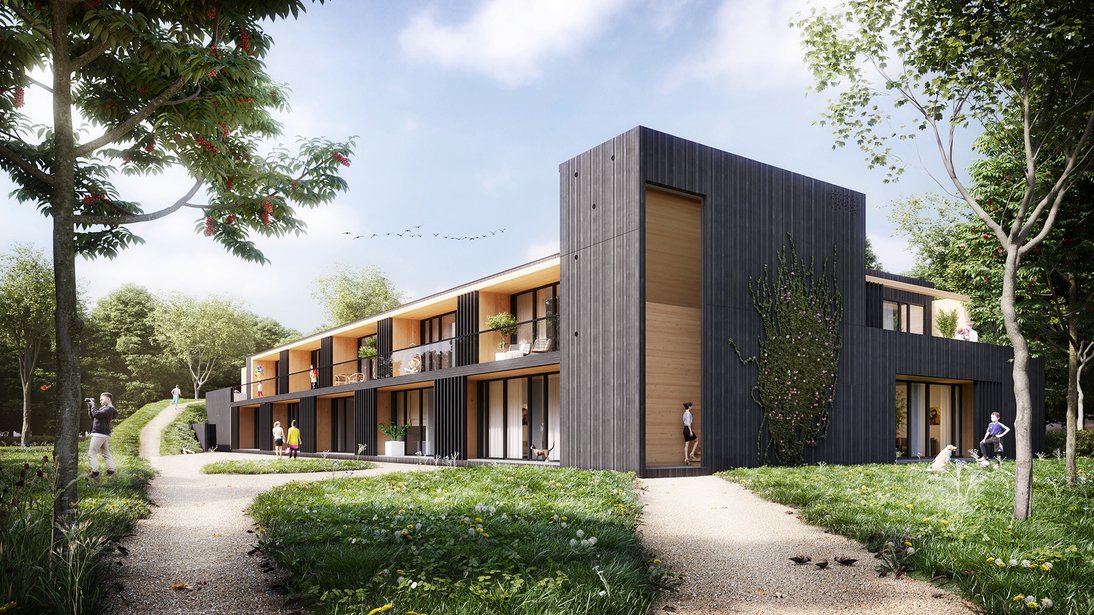 Ecologisch appartementengebouw