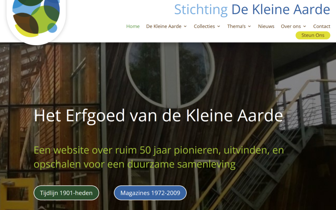 Ontsluiting archief De Kleine Aarde via website (vanaf 2025)