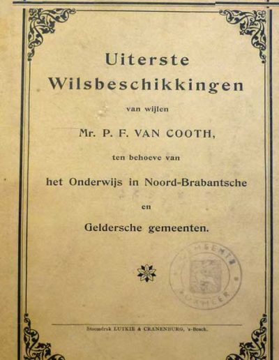 Het legaat Van Petrus van Cooth