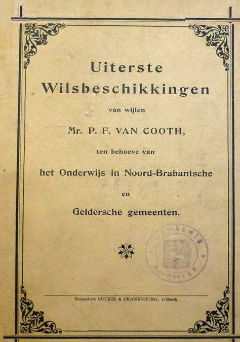 Het legaat Van Petrus van Cooth