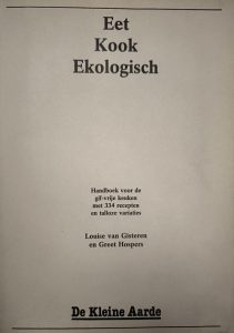 Boek Cover Eet Kook Ekologisch (1982)