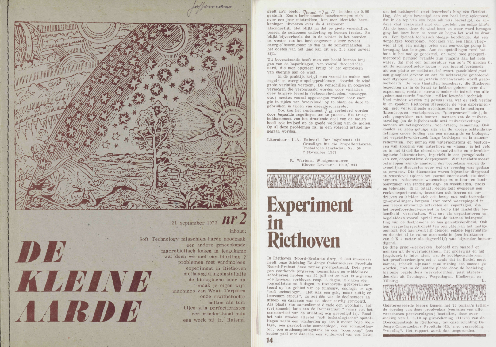 Experiment in Riethoven (verslag van proefdraaien van De Jonge Onderzoekers Proeftuin)